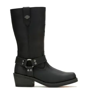 Harley-Davidson Korsen Tall Ride  10" Waterproof Womens Black Boots