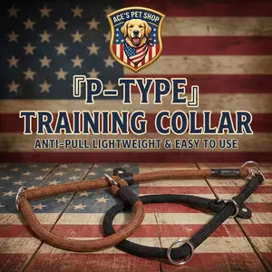 Slip Lead Dog Leash – Adjustable Rope Dog Leash for Daily Walking, No Pull P-Type Training Collar, Lightweight & Escape-Proof, Anti Pull Slip Lead, No Choke Training Leash for Medium Large Dogs, Easy On Off Dog Walking Leash