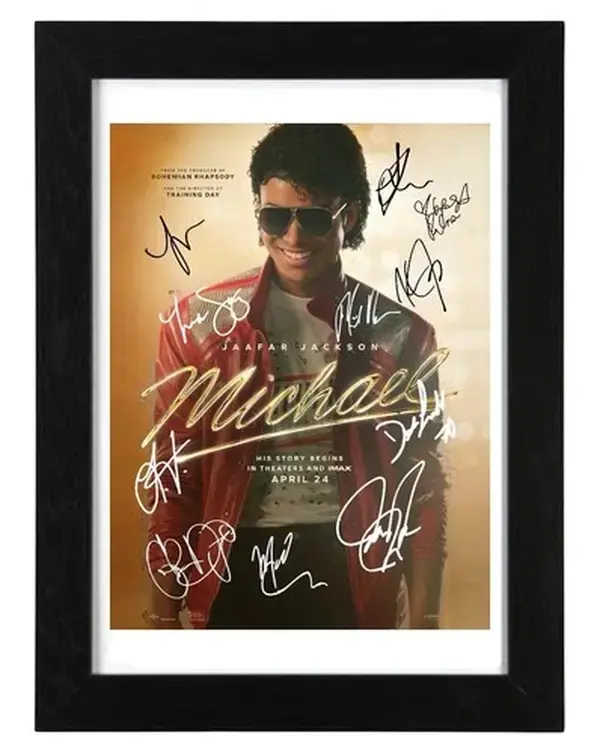 Michael Poster Signed Autograph PHOTO Pre Print 6x4 UnFramed Michael Jackson Film