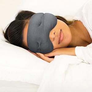 Brownmed - IMAK Weighted Eye Pillow - Cooling Sleep Eye Mask & Shade with ErgoBeads Gel Soothing