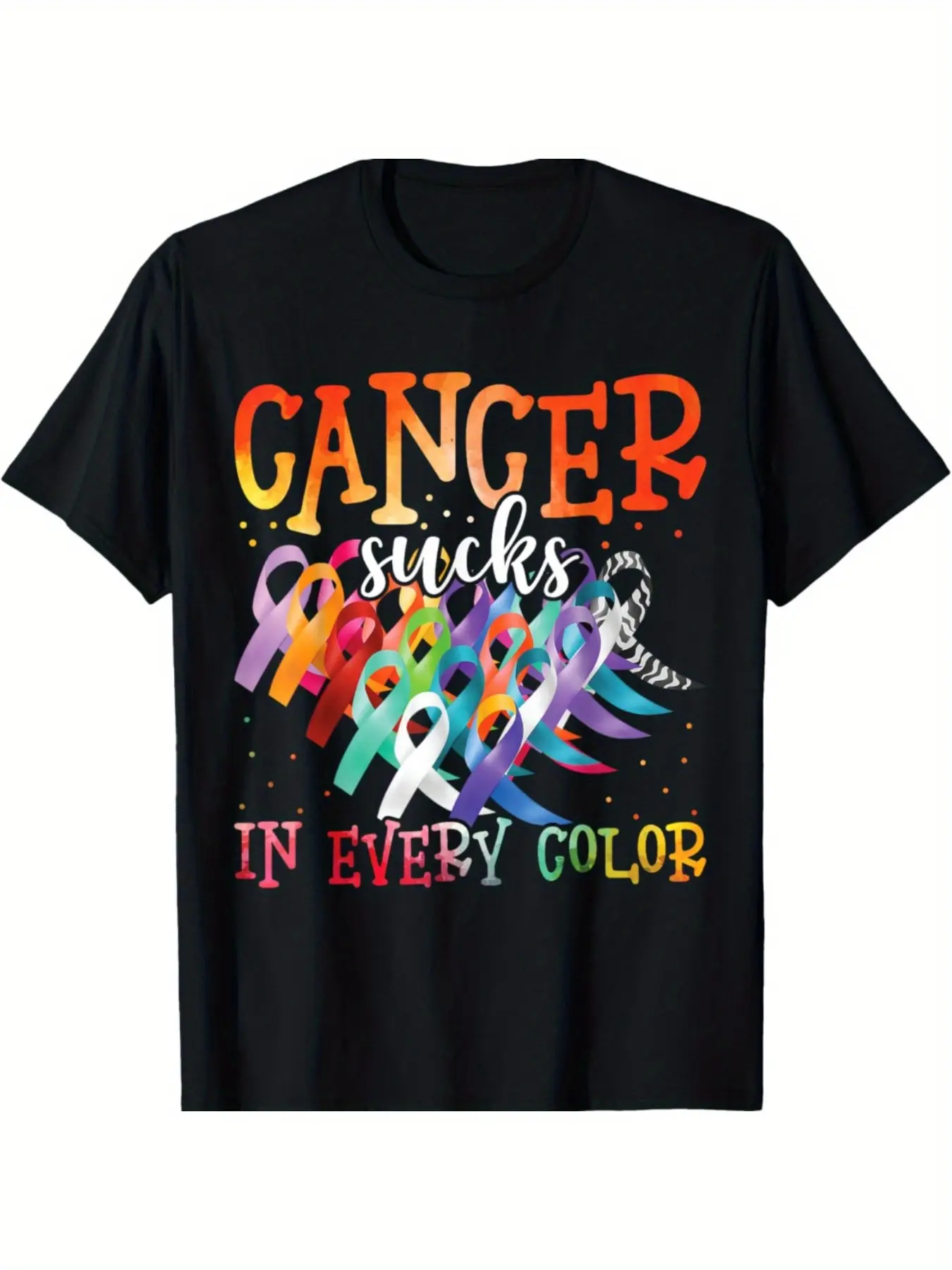 Men's Streetwear Slogan T-Shirt, Loose Fit Long Sleeve Pullover with Drop Shoulder and Round Neck, Cotton Polyester Blend Fabric