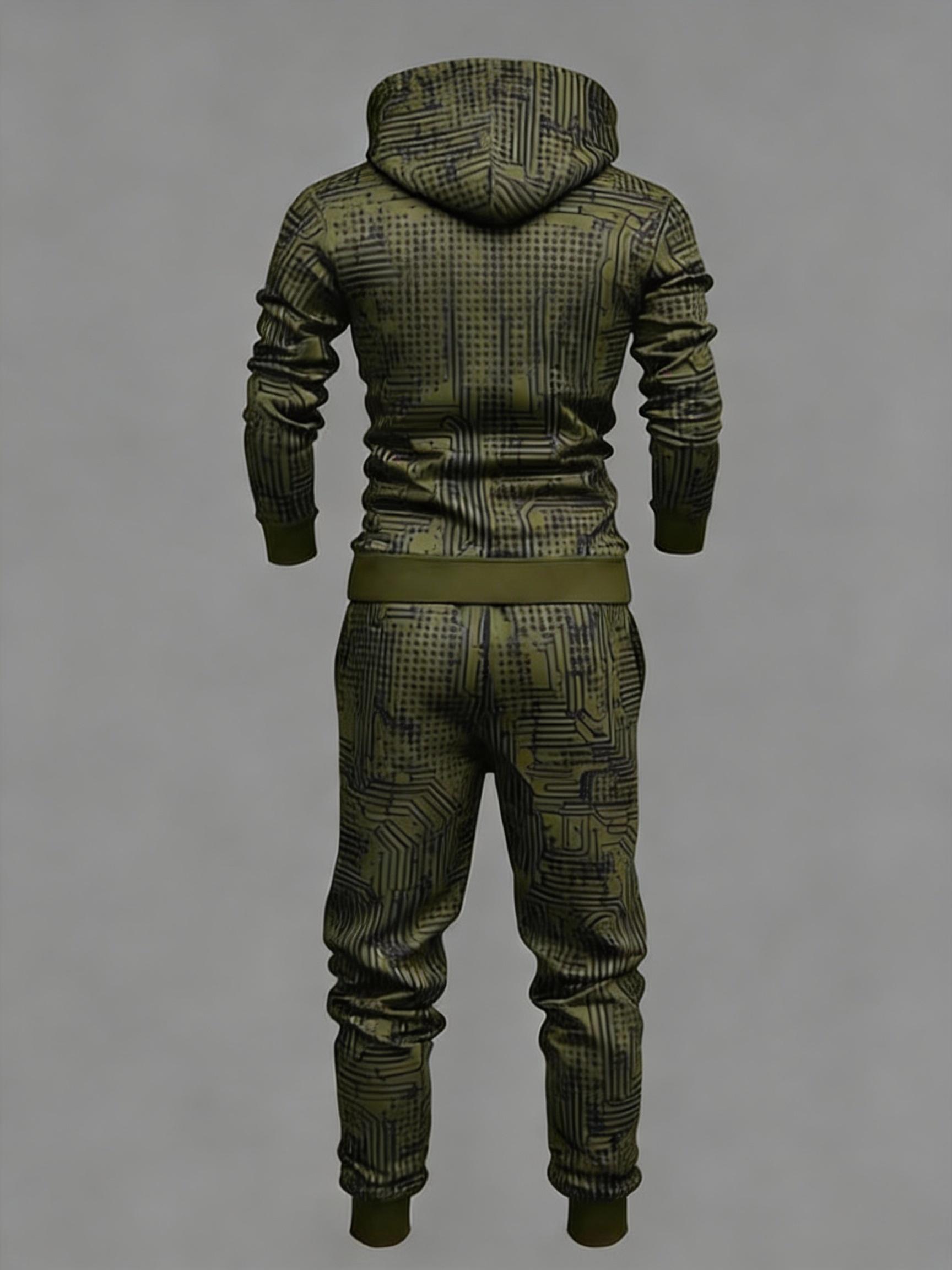 European and American fashionable men's two-piece set with letter printing hoodie, stylish and cool, suitable for daily outdoor casual wear, also can be worn in nightclubs, the fabric is comfortable and soft, easy to care for, machine washable