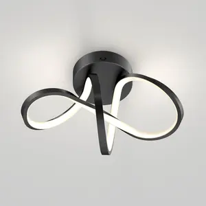 Loop modern LED flush mount light 3 CCT