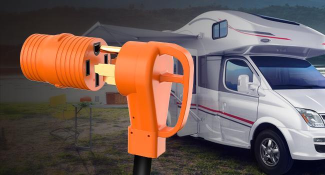 Nilight 15FT 50 Amp RV Extension Cord with Adapter 15Amp to 50Amp 250V Heavy Duty 6/3+8/1 Gauge Pure Copper STW Wire UL ETL Listed 4 Prong 14-50P 14-50R Weatherproof Suit for Generators Camper