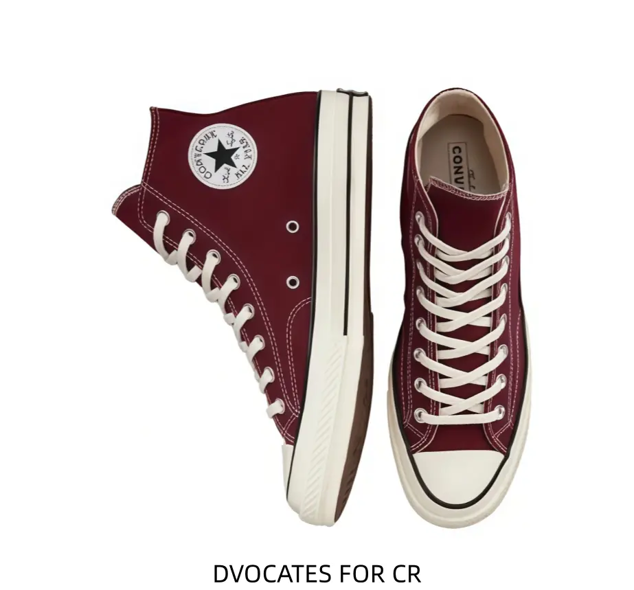 Retro Round Toe High Cut Canvas Trainers Classic Star Patch Unisex Street Footwear