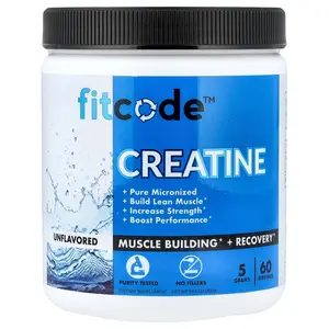 fitcode Creatine, Unflavored, 10.6 oz (300 g)