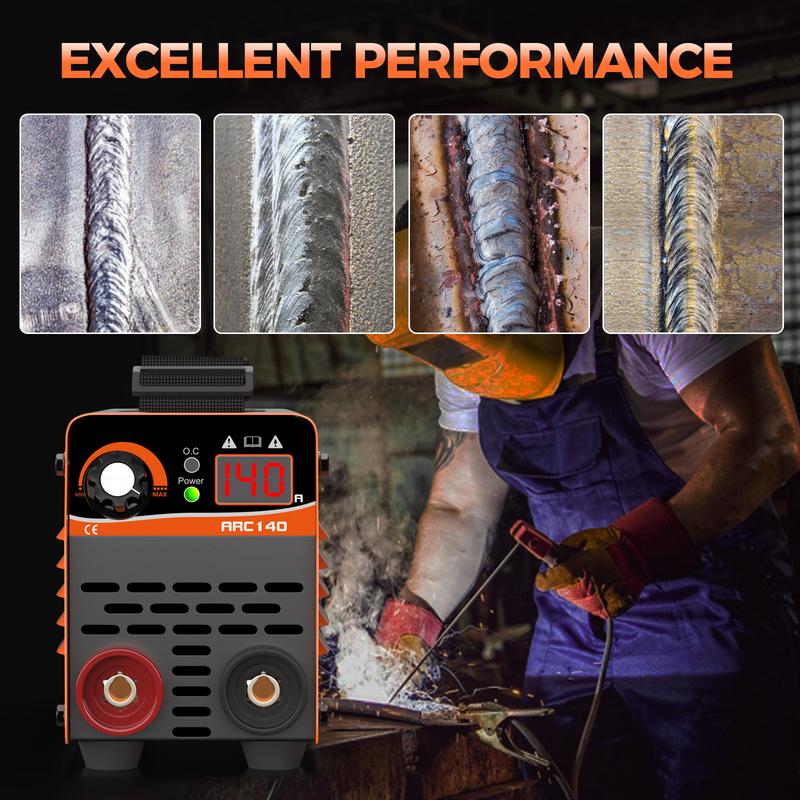 FEIFANKE ARC140Amp 110V Mini Stick welder ,Portable IGBT inverter MMA welding machine with Hot Start /Arc Force /Anti-Stick , metal work tools