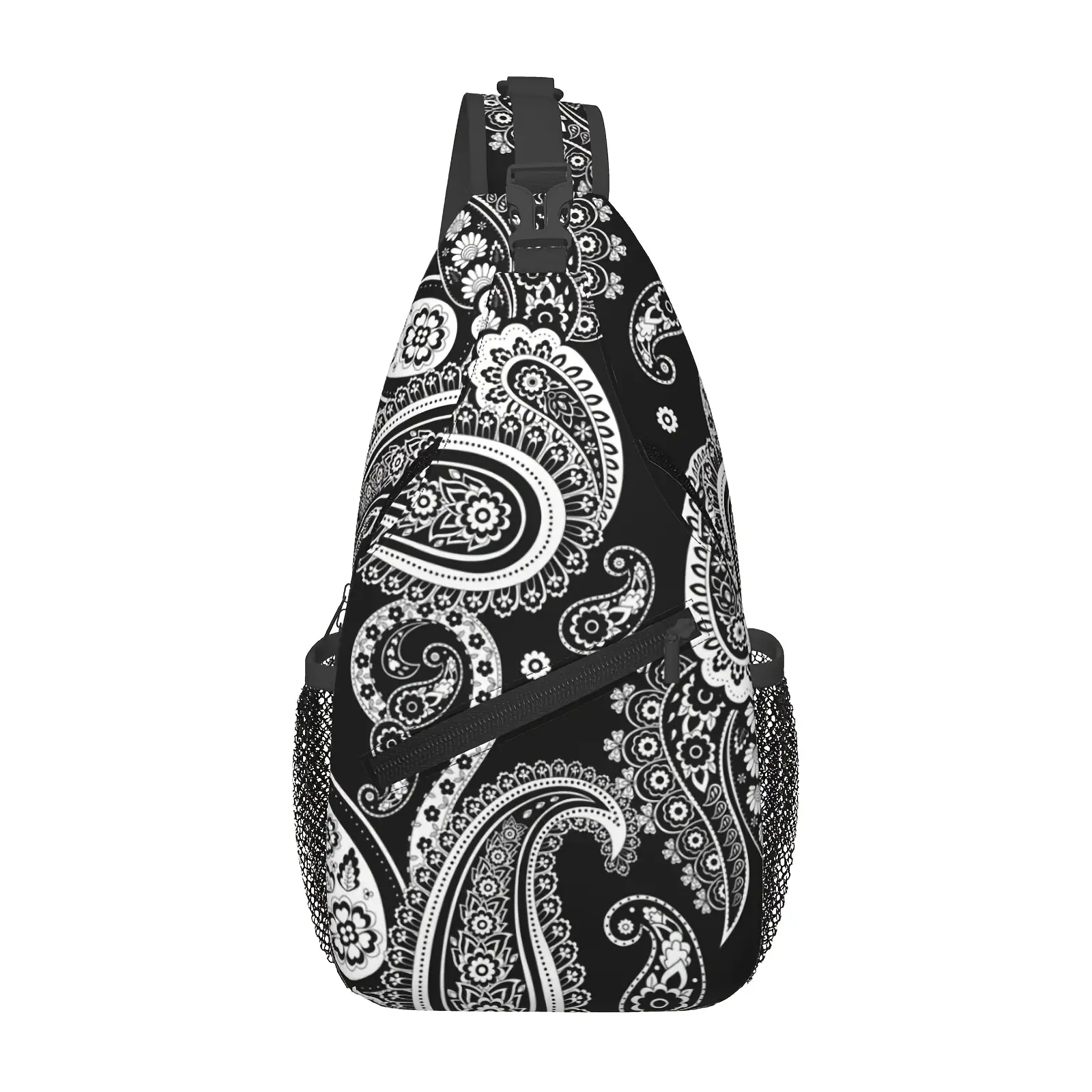 Crossbody Chest Bag Hiking Classic Paisley Print Shoulder Bag Folding Large Capacity Fashion Durable Can Be Used For Shopping, Work, Leisure Travel Beach Bag Fishing Backpack Travel Accessories Must Have Backpack For School Back Christmas Gifts