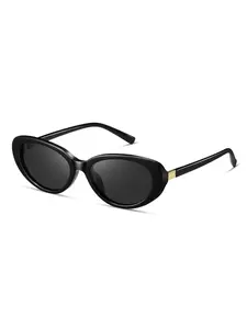 kimorn Retro Oval Sunglasses for Women 70s Small Chic Cat Eye Sun Glasses