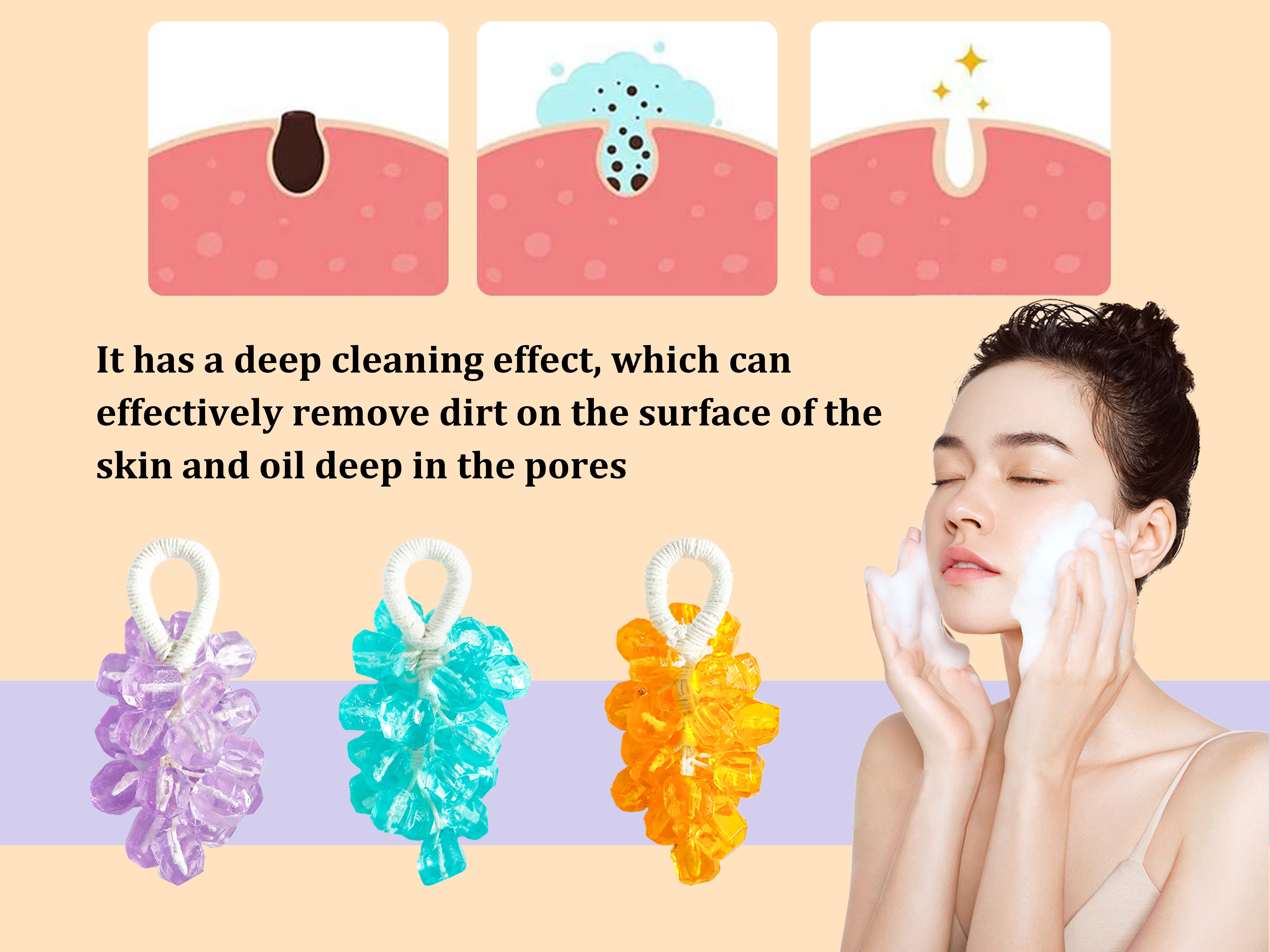 Paul Frank Grape Soap on a Rope – Handmade DIY Decorative Grape Soap, Natural and Gentle Moisturizing and CleansingLong-Lasting Fresh Scent Perfect for Home Décor and BathroomAesthetic & Creative Christmas Gift Choice Body Care Daily