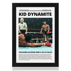 Mike Tyson Newspaper Print Unframed, Tyson Heavyweight Champion, Vintage Boxing, 1986, High-Resolution Sports Gift