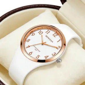 [Mother's Day Gift] Cute Pastel Jelly Watch for Women | Minimalist Soft Silicone Everyday Analog Watch