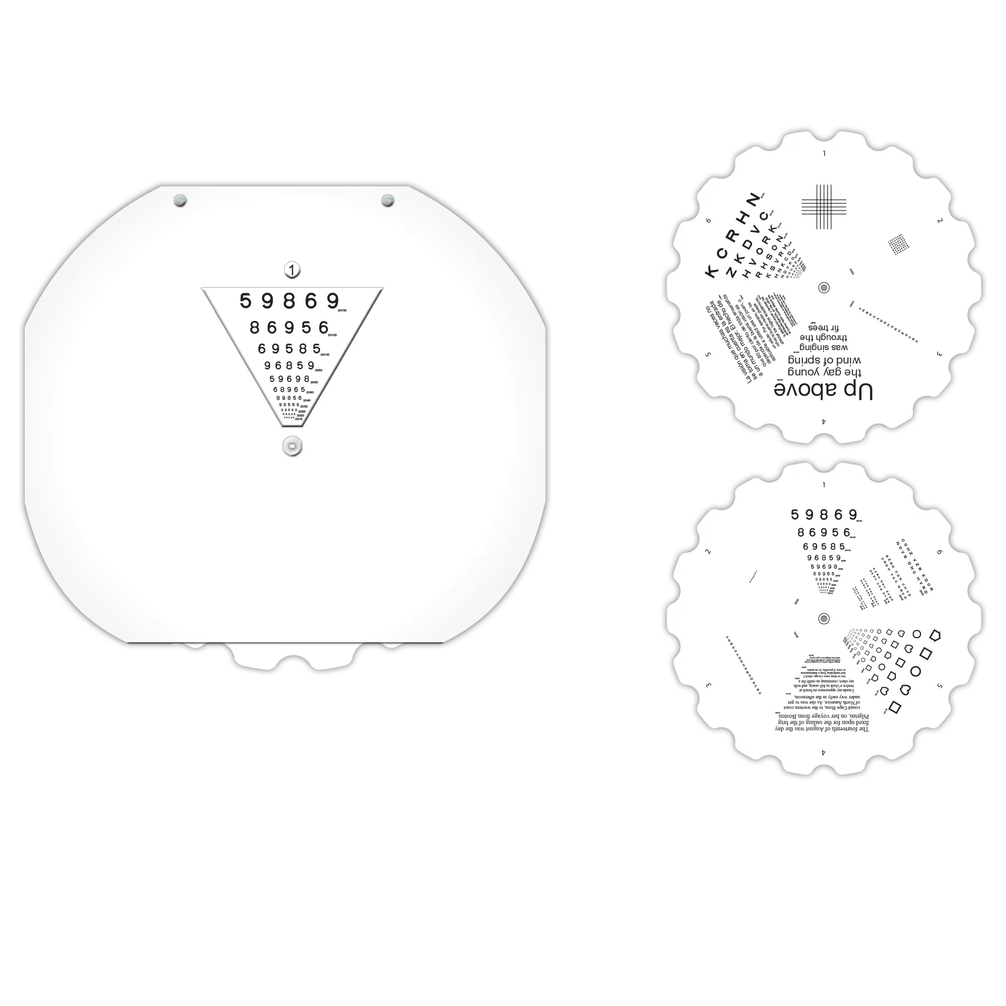 Chart(Near): Good-Lite Phoropter Roto Near Vision Chart (16