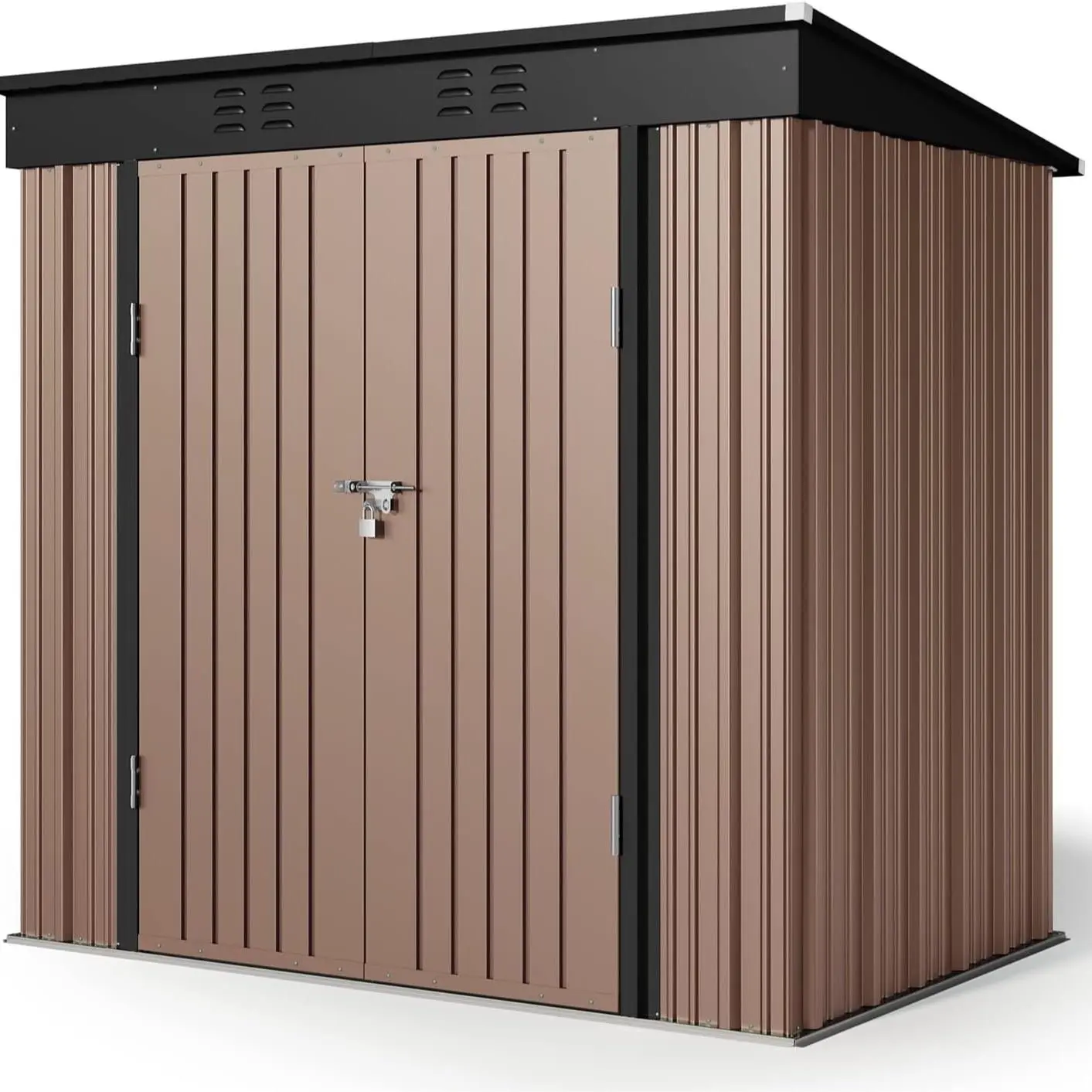 Brown(6' x 4' FT/Sloped-roof)