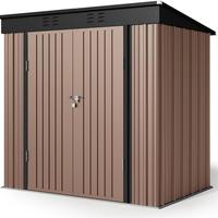 Brown(6' x 4' FT/Sloped-roof)