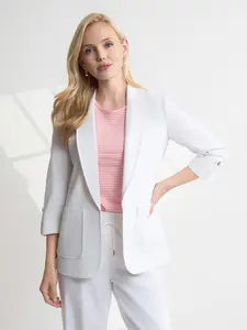 Plus Patch Pocket Jacket, Linen