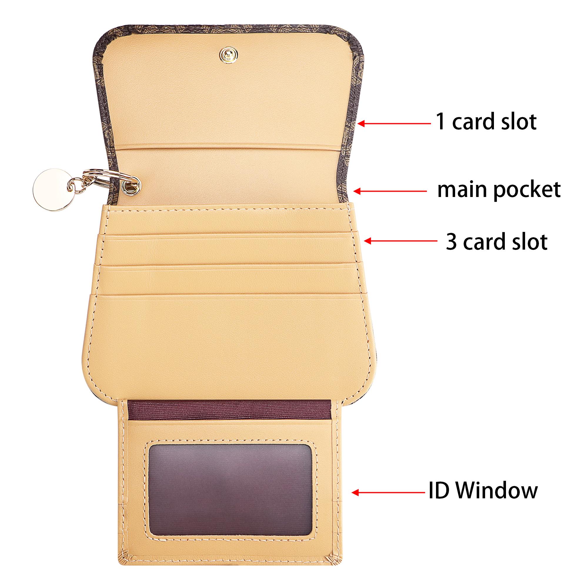 Royal Bagger RFID Short Wallets for Women Genuine Cow Leather Fashion Card Holder with Key Ring Holders Clutch Slim Coin Purse 2443 SpringStatements