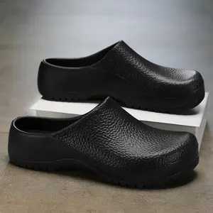 Men's & Women's Waterproof Oil-Resistant Non-Slip Slip-On Durable Kitchen Shoes with Toe-Covered Design for Ultimate Comfort and Protection