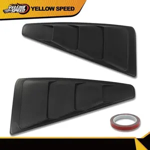 Window Louvers Air Vent Cover Trim Carbon Fiber Style Fit For 05-14 Ford Mustang