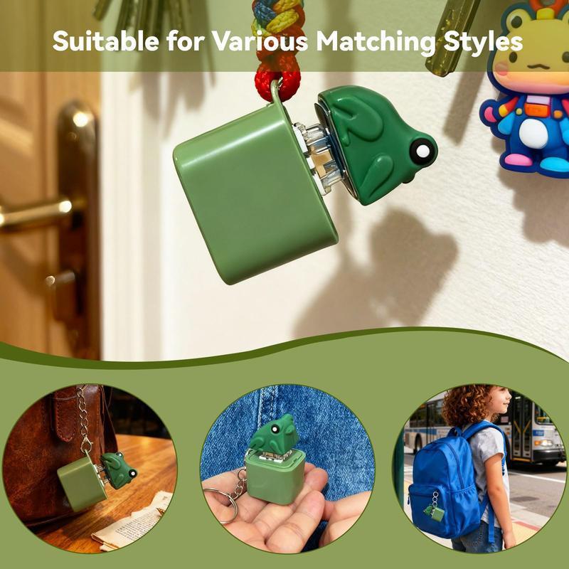 [Christmas Gift] Lizard keychain,Spinning Quack Duck Keychain & Frog Croaking - Realistic Sounds LED Lights Fidget Toy for Stress Relief Focus Kids Adults Portable Sensory Item