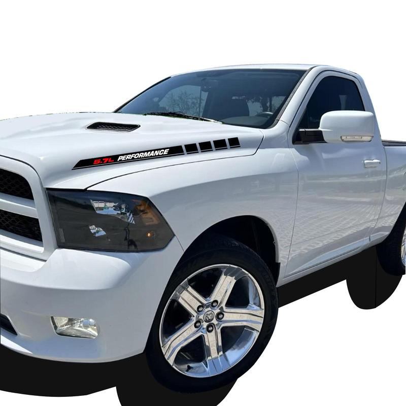 5.7L Performance Pickup Truck Engine Hood Decals Emblem Sticker for Dodge Ram 1500 2500 3500