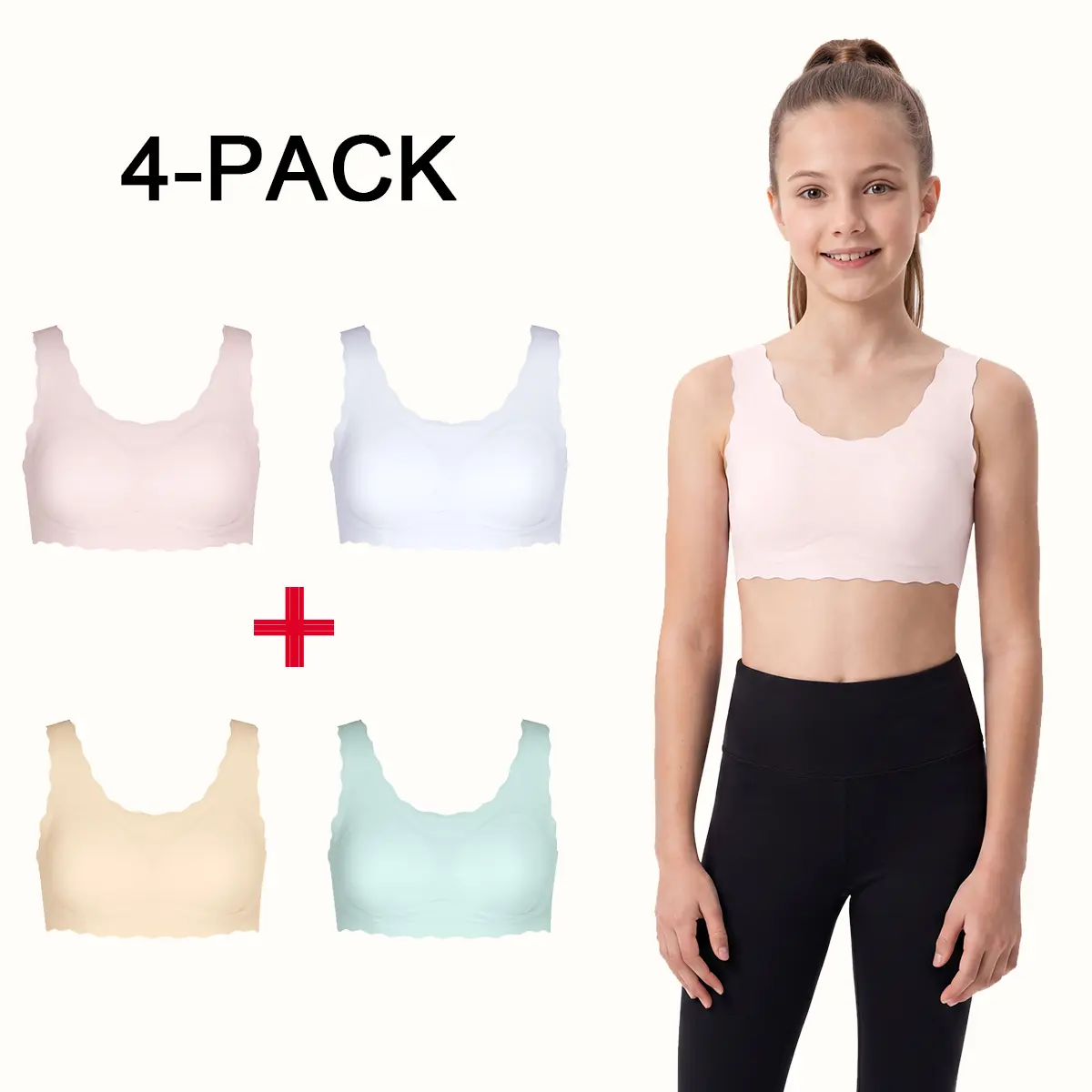 White + Blush + Cream + Mint【4-Pack】