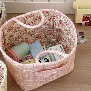 Elegant Home Storage Carrying Bag Organizer, Multipurpose for Clutter Organization, Perfect for Living Room & Bedroom Use