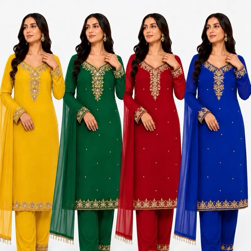 Women's Handcrafted Long Salwar Kurta Suits