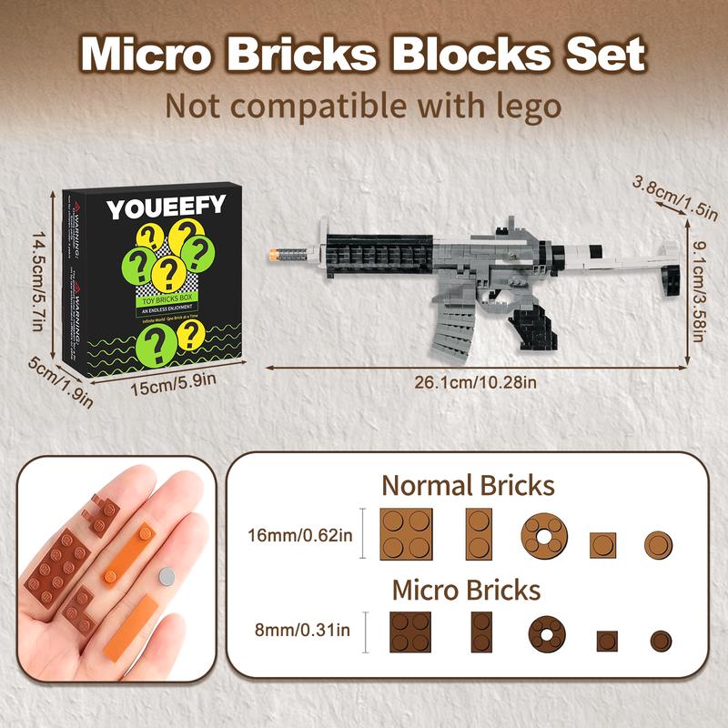 1:3 938 PCS RPG Building Blocks Bricks,DIY Model,Assembling Toys for Boys & Adults