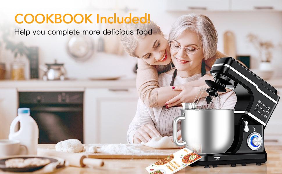 GARVEE 7.5 QT Professional Electric Stand Mixer - 660W 10-Speed Kitchen Mixer with Stainless Steel Bowl, LED Light, and Dishwasher-Safe Accessories in Black or Silver for Versatile Baking and Cooking. GARVEE 7.5 QT Professional Electric Stand Mixer - 660W 10-Speed Kitchen Mixer with Stainless Steel Bowl, LED Light, and Dishwasher-Safe Accessories in Black or Silver for Versatile Baking and Cooking.