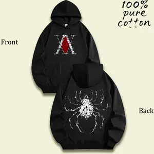 Phantom Troupe - HxH Anime Double Printed Vintage Washed Tee Unisex Oversize Anime Manga Washed Heavyweight Cotton T-shirt Valentine's Day Valentine's Day gift hooded sweatshirt festival gift round-neck sweatshirt