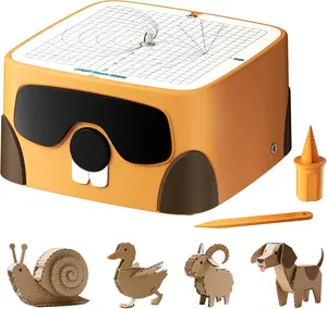 BeaverBot Safe Power Cardboard Cutter STEM STEAM Educational Toy for Kids Creative Play Engineering Creativity Upcycled Tool for DIY Projects Eco-Friendly little beaver design