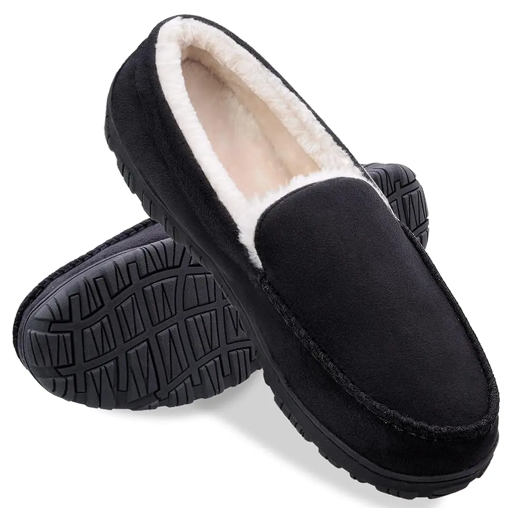 shoeslocker Men's Clog Slippers for Indoor or Outdoor Use Memory Foam Breathable Wide Width Fit Black Holiday Gift for Men Christmas Footwear Shoe Walking Shoes, Foot Clogs, Breathable Lightweight Clogs tiktokshopbacktoschool