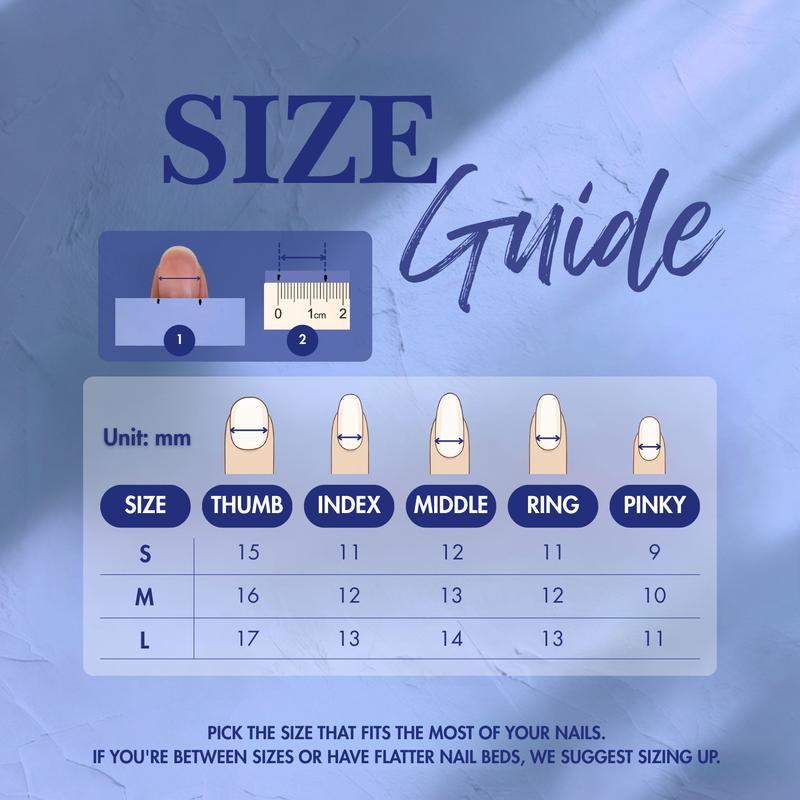 NailPhoria WINTER Collection - Handmade Press-On Nails | Reusable, Salon-Quality, Long-Lasting, Glossy Design