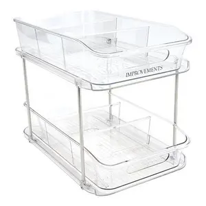 Improvements 2-Tier Organizer with Removable Dividers