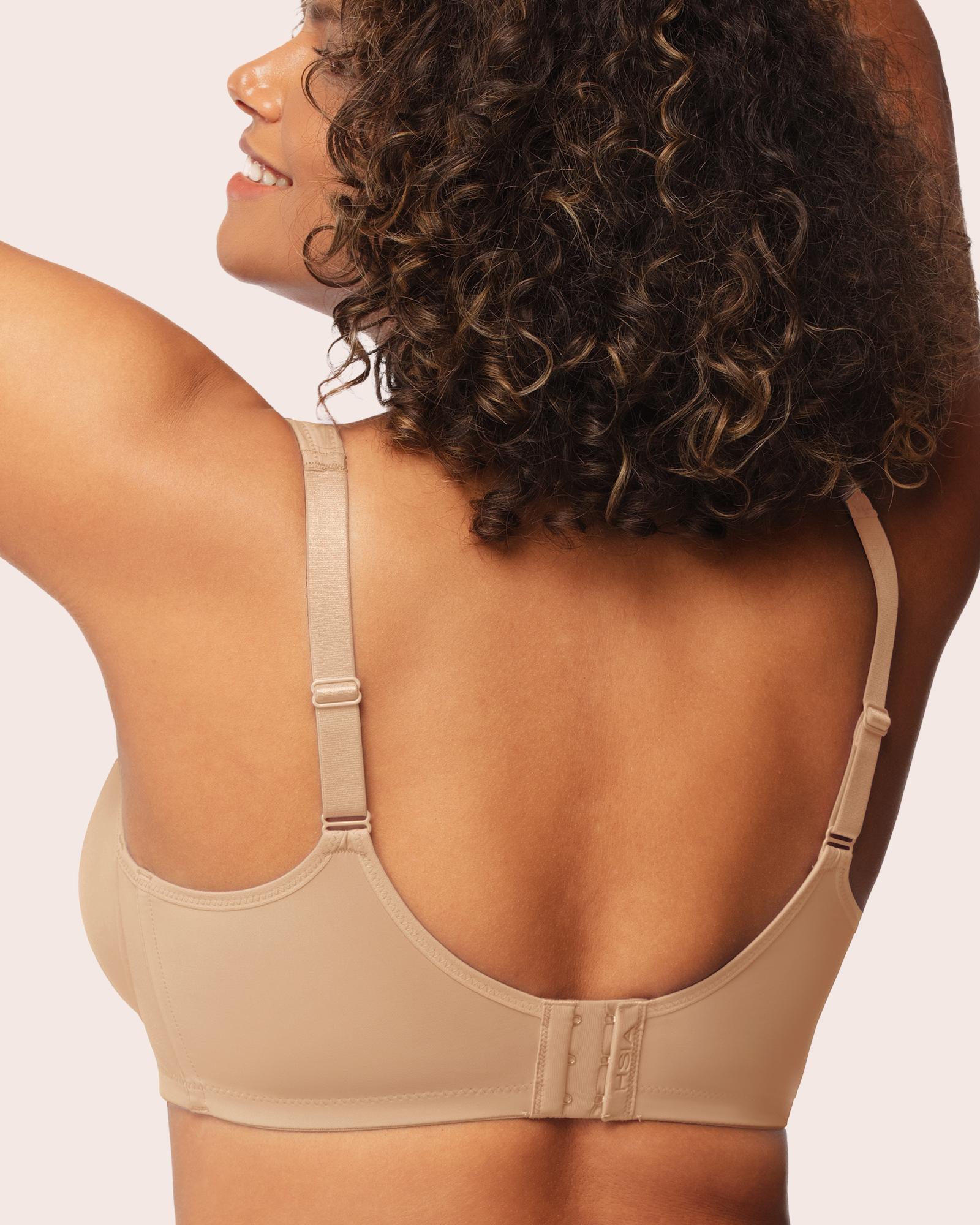 HSIA Cardi Comfort Plus Size Unlined Non-Padded Underwire Smoothing Wide Strap Full Coverage Minimizer T-shirt Bra SpringStatements