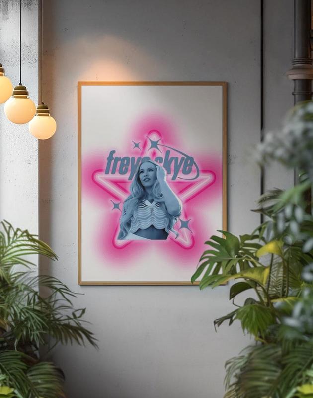 [ No Frame ] Freya Skye Poster • Zombies 4 Nova Aesthetic Print • Pop Singer Wall Art • Pretty Pink Star Room Decor