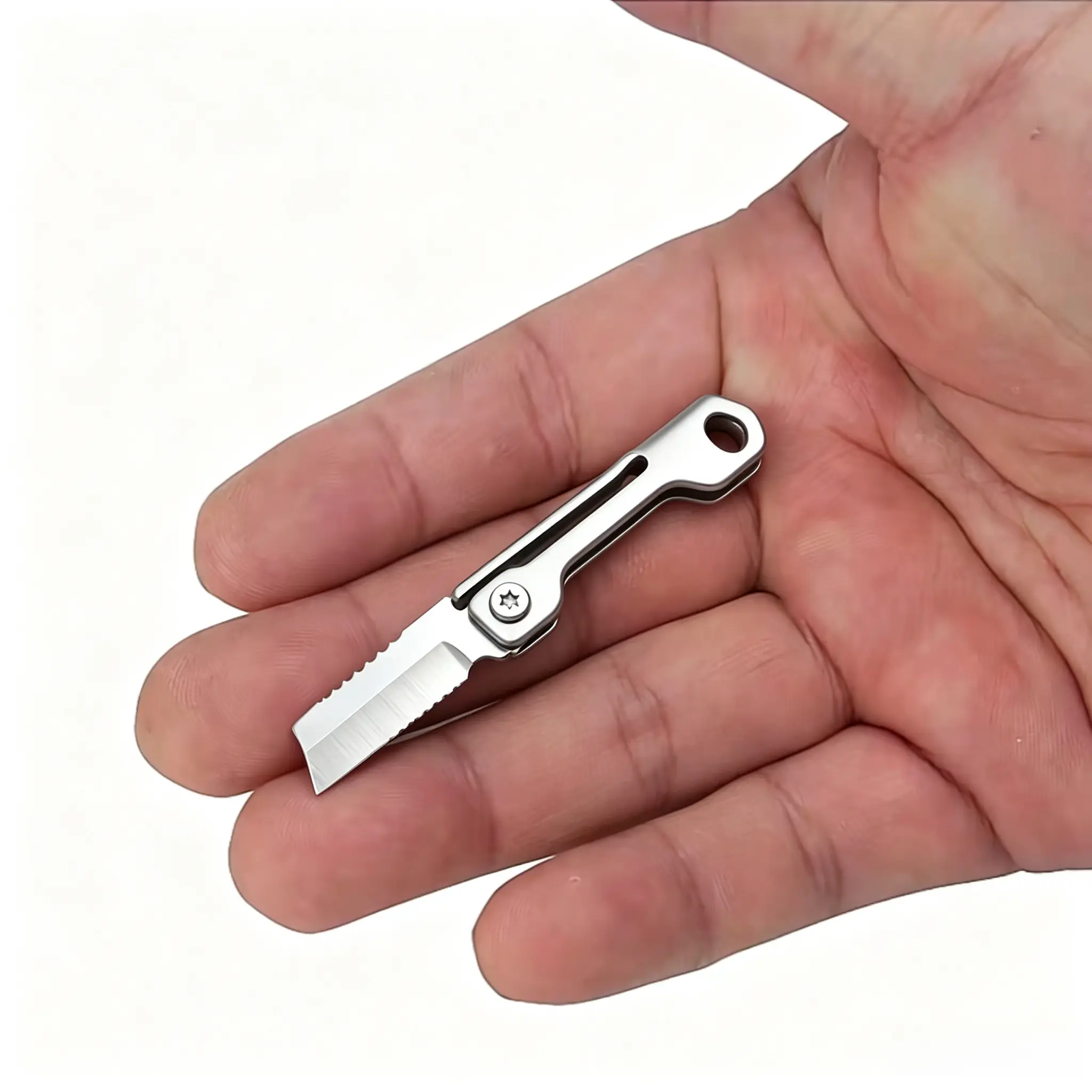 Mini Folding Pocket Knife Set, EDC Outdoor Tools, StainlessSteel Tiny Package Knives, Durable Keychain Knives forOutdoor & Everyday Carry, Ultra Compact and Lightweight