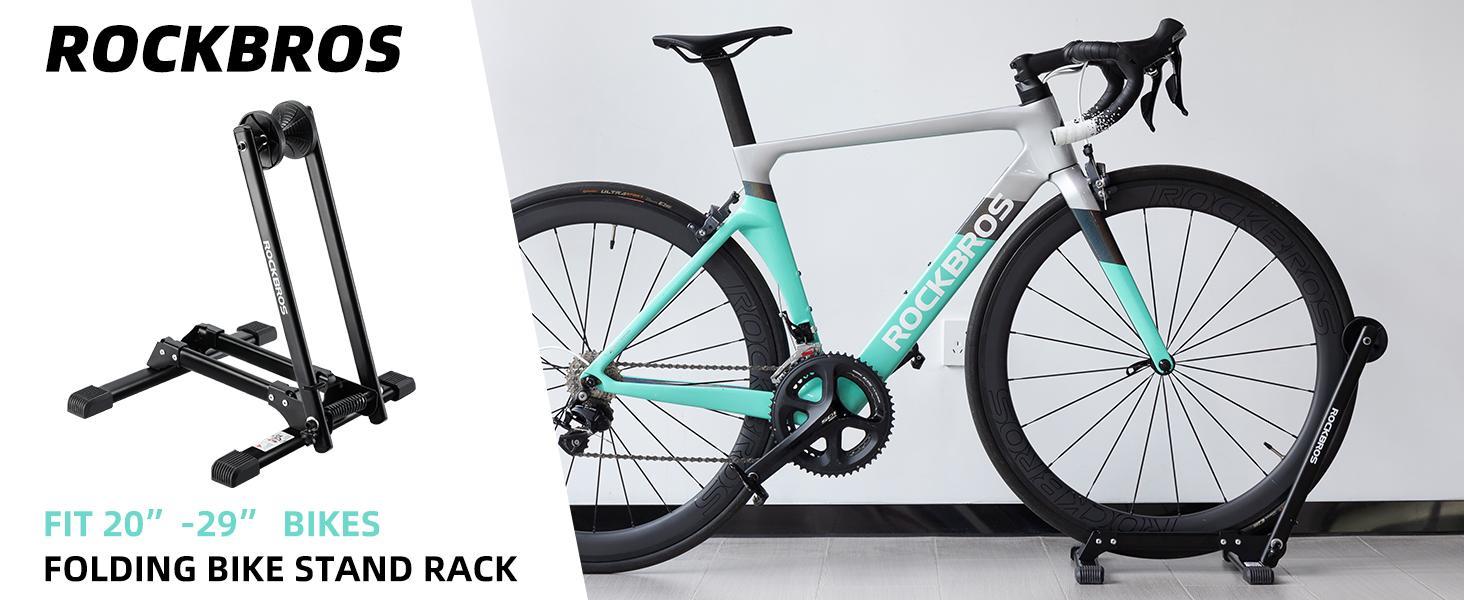 ROCKBROS Foldable Bike Stand Floor Bike Parking Stand Bike Holder 20"-29" Mountain Road Indoor Outdoor Garage Storage ROCKBROS Foldable Bike Stand Floor Bike Parking Stand Bike Holder 20"-29" Mountain Road Indoor Outdoor Garage Storage