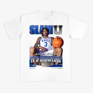 Isaiah Evans Basketball Slam T-Shirt – Vintage College Hoops Graphic Tee “It’s Showtime” Design for Basketball Fans