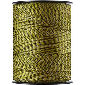 VEVOR Electric Fence Wire,  , 3366Ft 1026M Portable Polywire, 1/8" Diameter 6 Stainless Steel Strands for Reliable Conductivity and UV, Rust Resistance, Fencing Rope Line for Horse, Cattle, Livestock