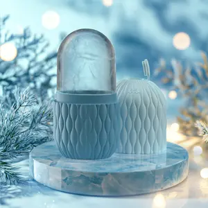 Silicone Ice Facial Roller Mold, Reusable Cooling Face Massager for Skin Care & Facial Massage