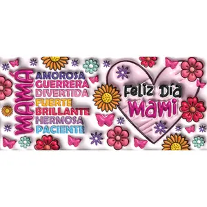 Dia de la Madre uvdtf, Mother's day cup wrap, wraps for 16 oz cups,