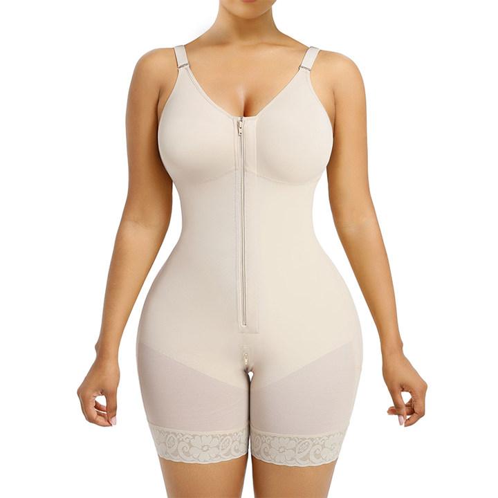 Women’s YIANNA Fajas Colombianas shapewear  Tummy Control Butt Lifter Shaper with Zipper Crotch detachable shoulder strap