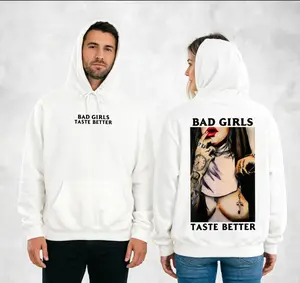 Bad Girls Taste Better “Naked Nun” Hoodie Unisex Bold Graphic Pullover Streetwear Fall Outfit TikTok Shop Deals