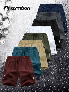 Gymoon 5 Pack Lightweight Breathable Stretchy Fabric Shorts for Men - Multiple Color Options - Cool & Comfortable All Day Long set sport