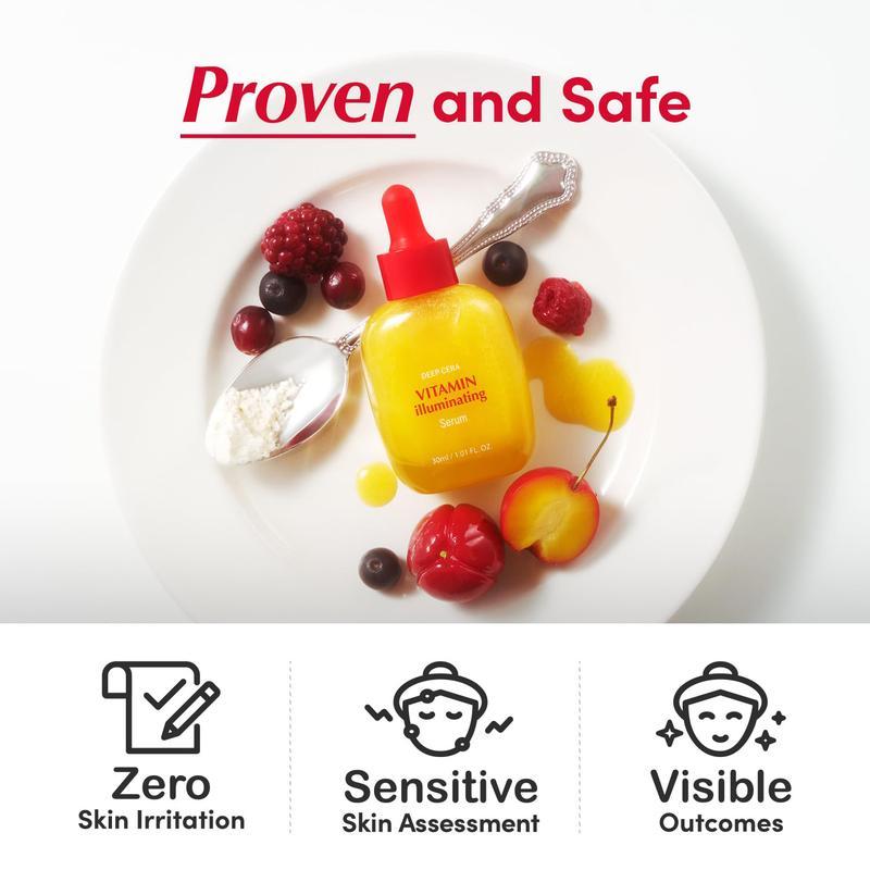 EOQUAL BERRY Vitamin Illuminating Serum - Dark Spot & Melasma Treatment with 40% Acerola, 4% Niacinamide & 2% Arbutin, Gentle for Sensitive Skin, 30ml