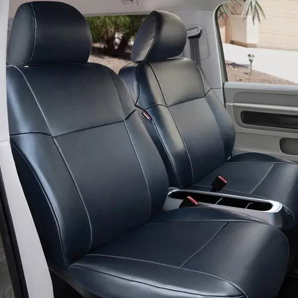 Luxury Leatherette Seat Covers for Cars – Custom Fit (Leave Year/Make/Model in Notes at Checkout) – Waterproof Full Coverage – Made in USA