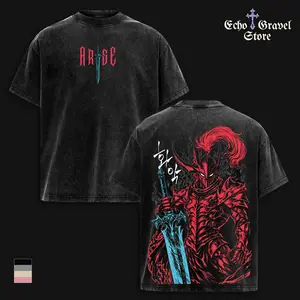 Igris Shadow Army Commander Shirt – Solo Leveling Vintage Washed Oversized Anime Graphic Tee, Sung Jin-Woo Dark Fantasy Manga Streetwear Gym Heavy Cotton T-Shirt Hoodie Unisex Fan Gift Summer Outfit