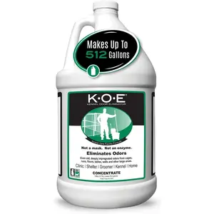 Kennel Odor Eliminator Concentrate, Odor Eliminator for  Odors,  for Cages, Runs, Floors & More, Pet Odor Eliminator for Home & Kennel w/Safe, Non-Enzymatic Formula, 128 oz